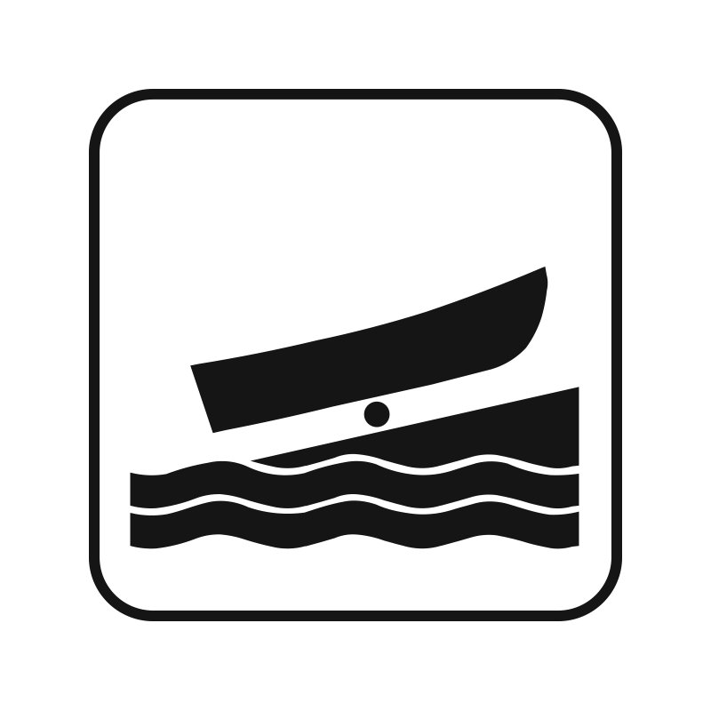pictogram / piktogram - Bådrampe