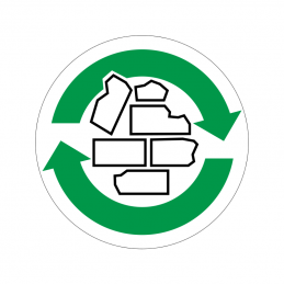 pictogram / piktogram - Bygningsaffald genbrug