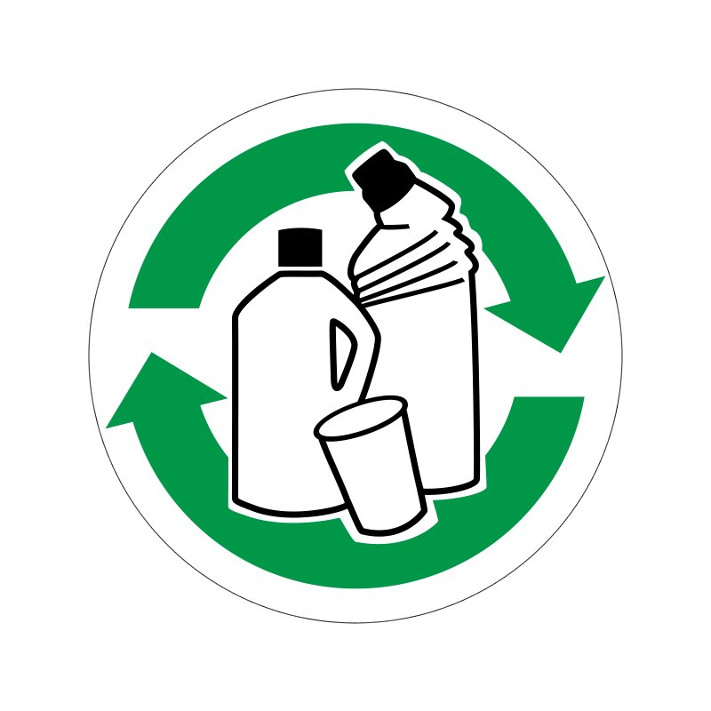 pictogram / piktogram - Plastvarer genbrug