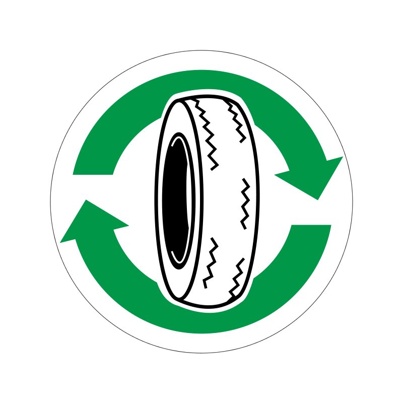 pictogram / piktogram - Bildæk genbrug