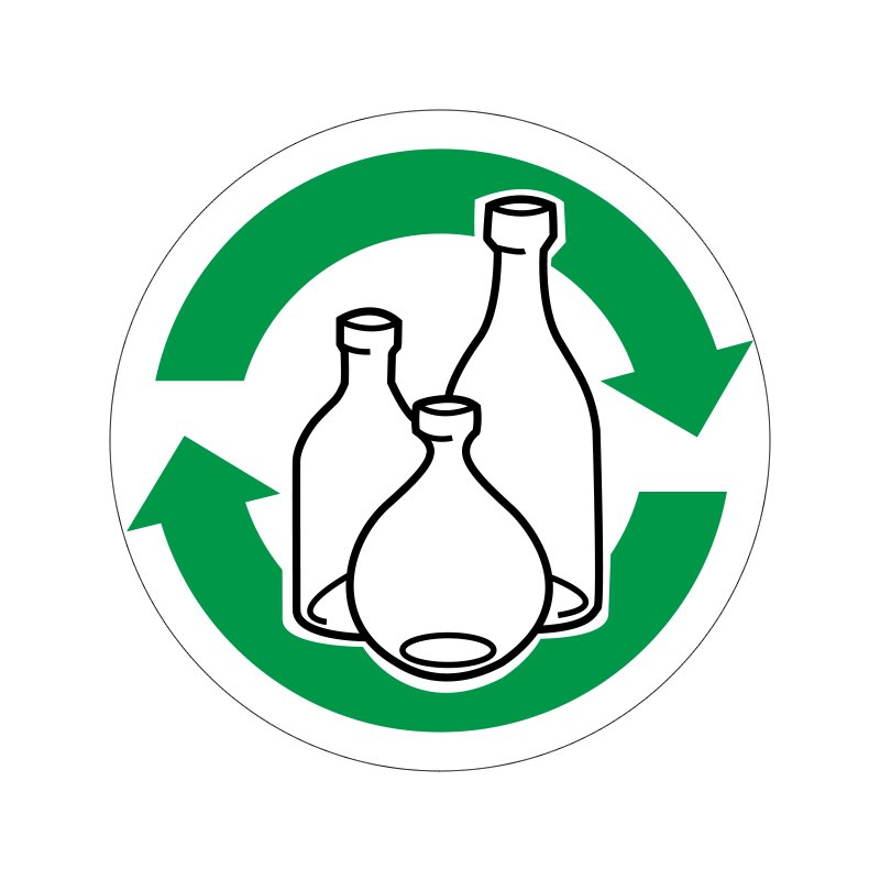 pictogram / piktogram - Flasker genbrug