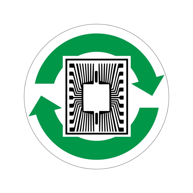 pictogram / piktogram - Elektronik genbrug