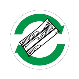 pictogram / piktogram - Affaldstræ genbrug
