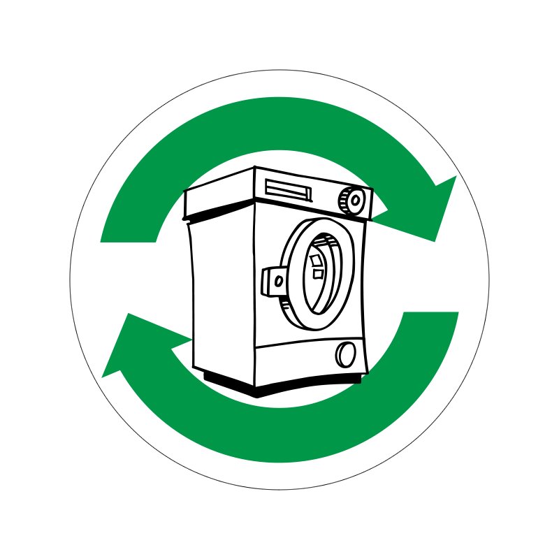 pictogram / piktogram - Hvidevarer genbrug