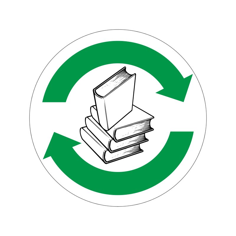 pictogram / piktogram - Bøger genbrug