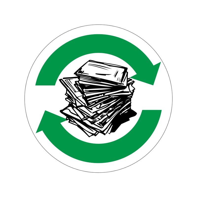 pictogram / piktogram - Reklamer genbrug
