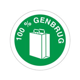 pictogram / piktogram - 100% Genbrug genbrug