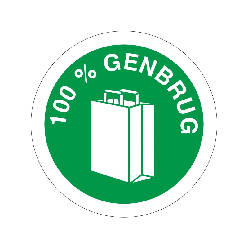 pictogram / piktogram - 100% Genbrug genbrug
