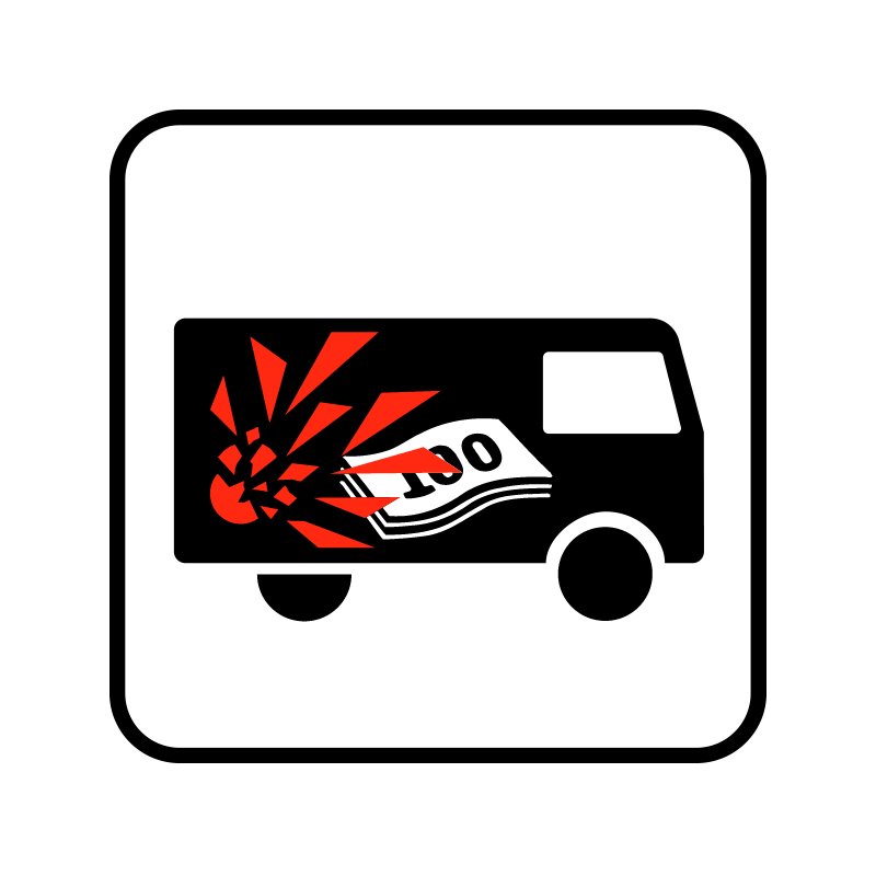 pictogram / piktogram - Værditransportkøretøj