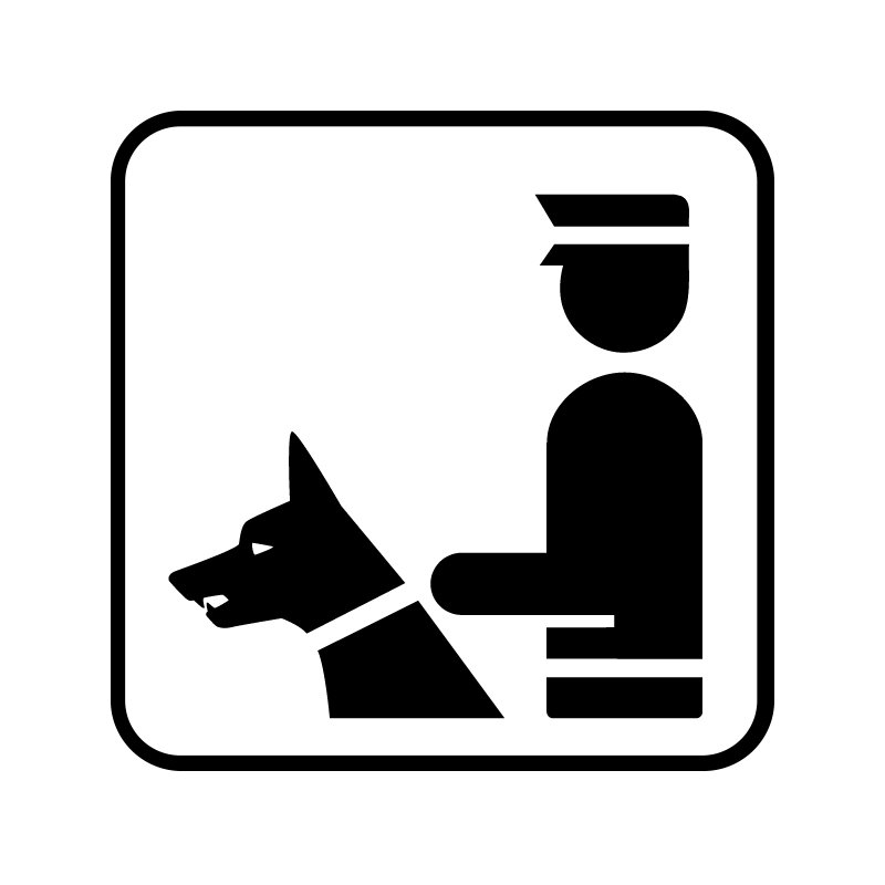 pictogram / piktogram - Hundevagt