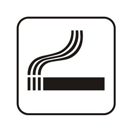 pictogram / piktogram - rygning tilladt