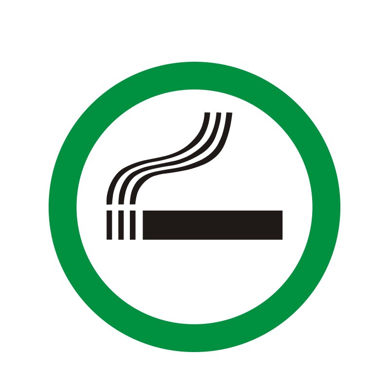 pictogram / piktogram - Rygning tilladt