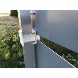 Skilteklemme 40x40 mm, hvid