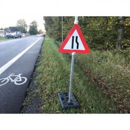 Skilteklemme 40x40 mm, hvid