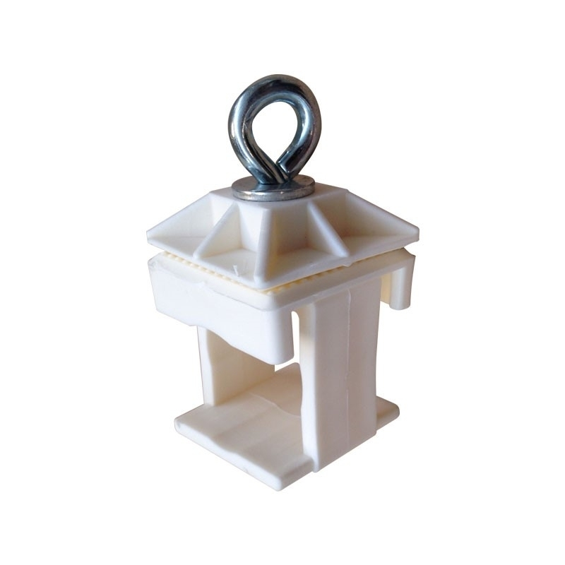Skilteklemme 40x40 mm, hvid