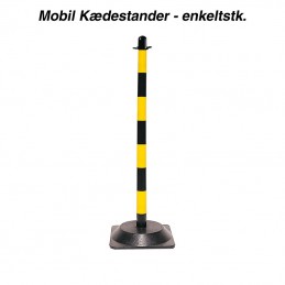 kædestander - mobil - gul/sort