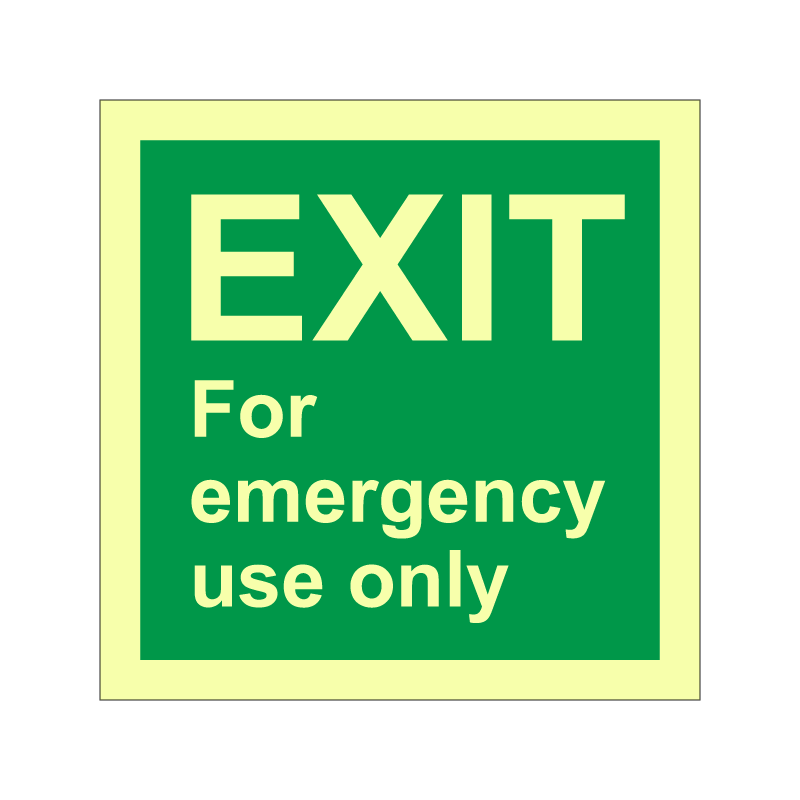 IMO EXIT - for emergency use only
