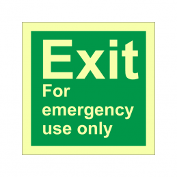 IMO EXIT - for emergency use only