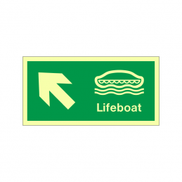 imo Lifeboat with arrow