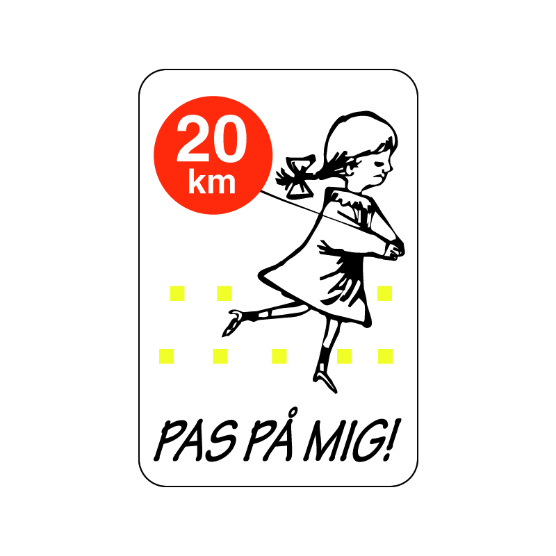 pas på mig skilt