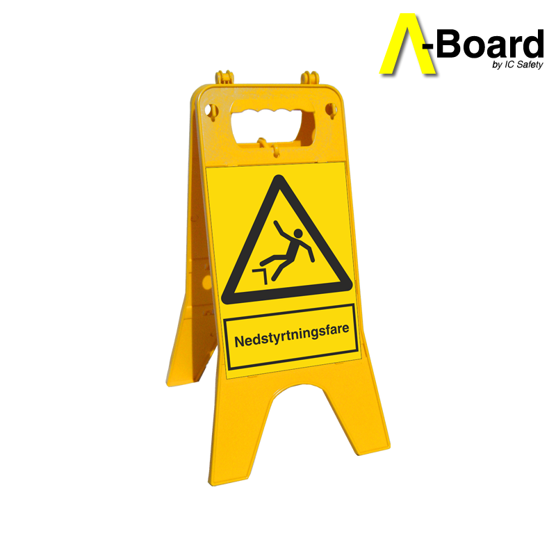 a-board nedstyrtningsfare