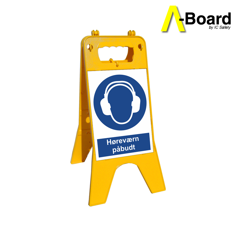 a-board høreværn påbudt