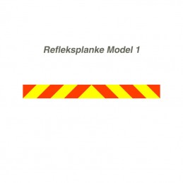 Vognafmærkning - refleksplanke model 1