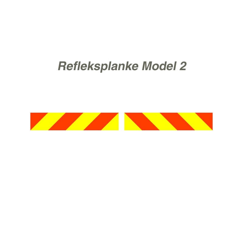 Vognafmærkning - refleksplanke model 2