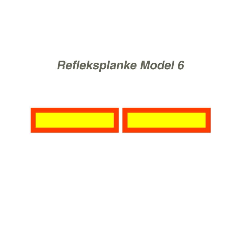 Vognafmærkning - refleksplanke model 6