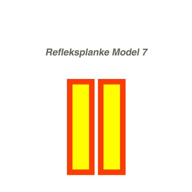 Vognafmærkning - refleksplanke model 7