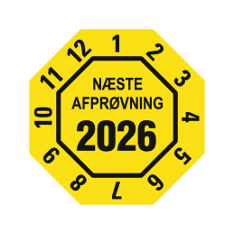 kalibreringsmærke næste afprøvning model 5