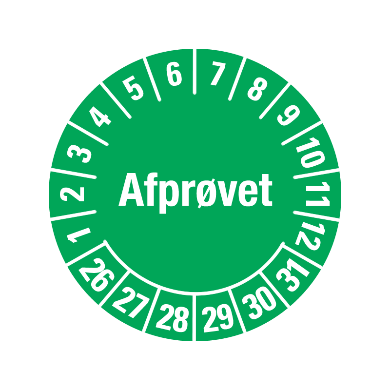 kalibreringsmærke afprøvet model 1