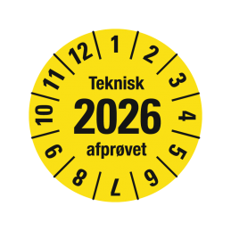 kalibreringsmærke teknisk afprøvet model 1