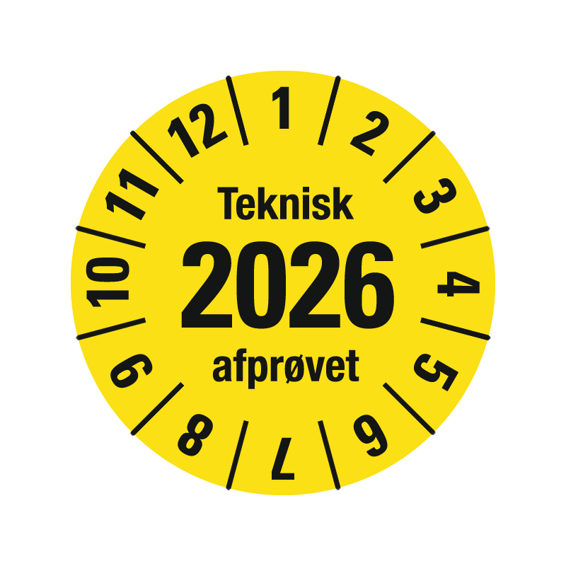 kalibreringsmærke teknisk afprøvet model 1