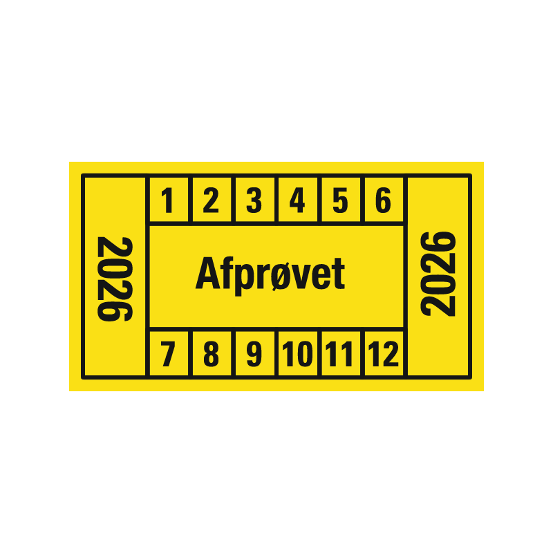 kalibreringsmærke afprøvet model 7