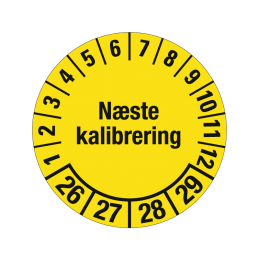 kontrolmærke næste kalibrering