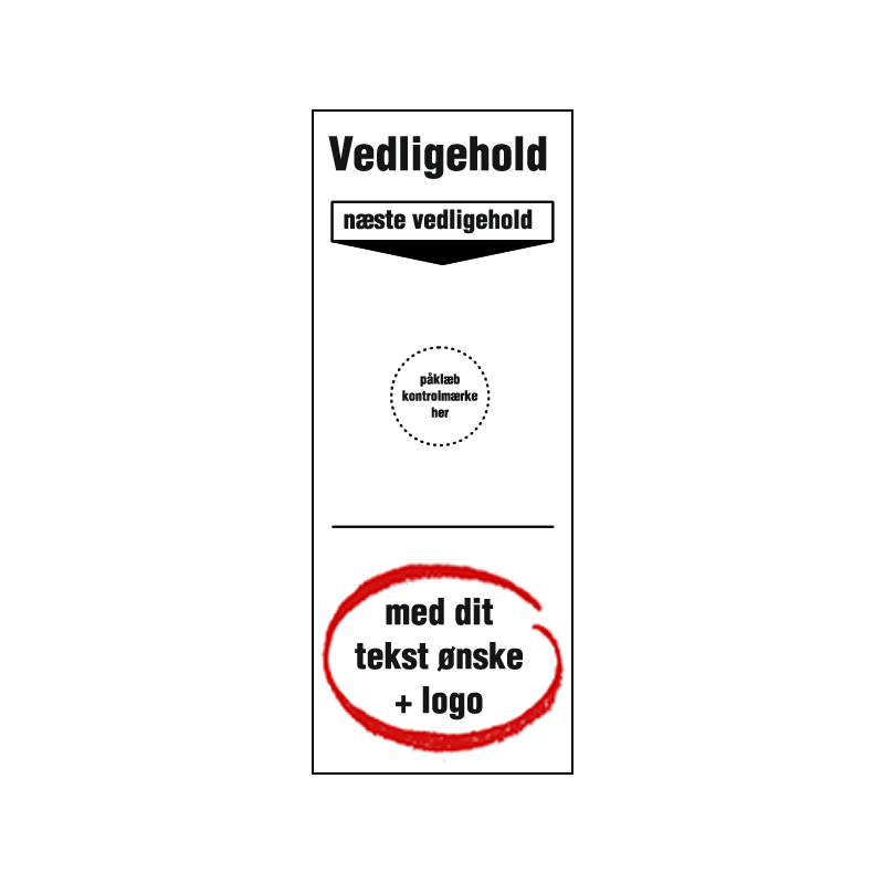 individuel grundetiket til kontrolmærker