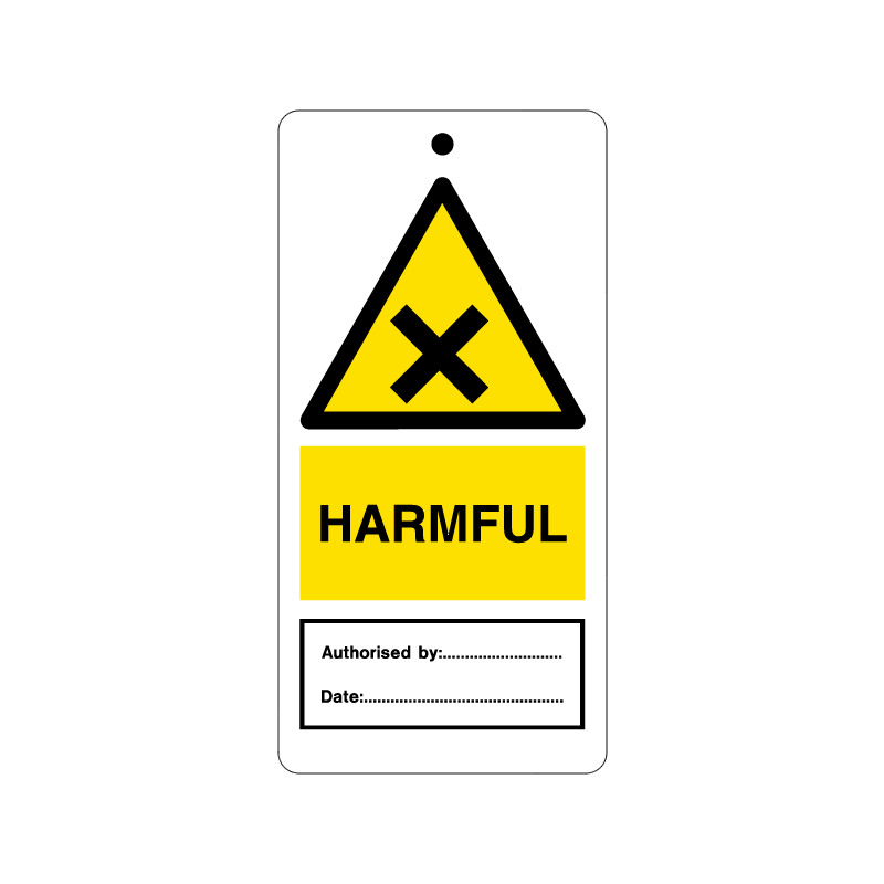 temporary tie tag - harmful