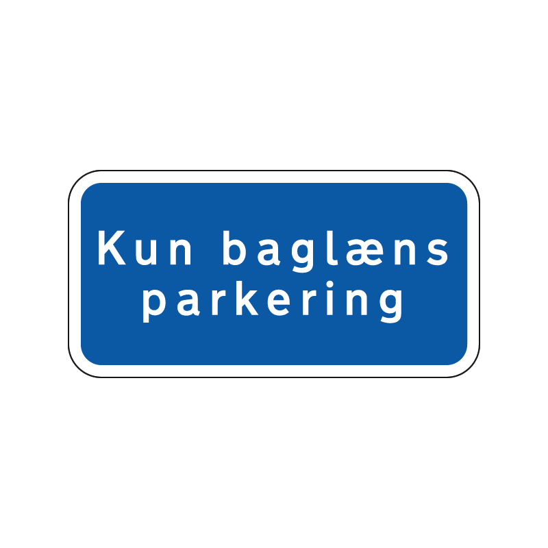 kun baglæns parkering