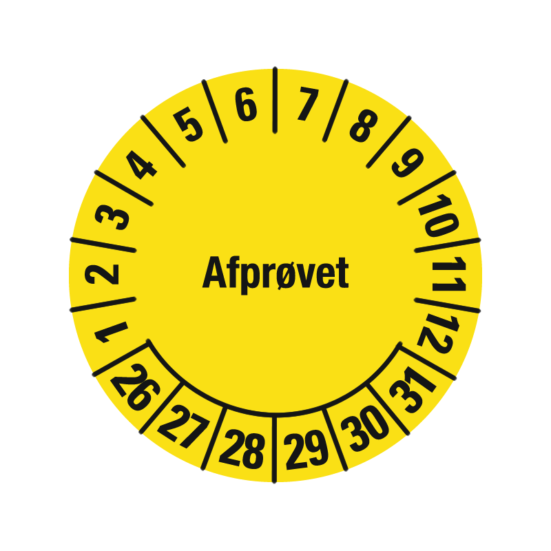 kalibreringsmærke - afprøvet