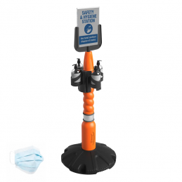 kipper Safety Station 1 SS01 mobil sikkerhedsstation med afspærringsbånd og dispenser