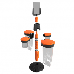 kipper Safety Station 1 SS01 mobil sikkerhedsstation med afspærringsbånd og dispenser